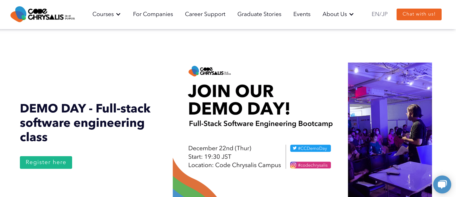 生徒さん開発！アプリの発表会 DEMO DAY!