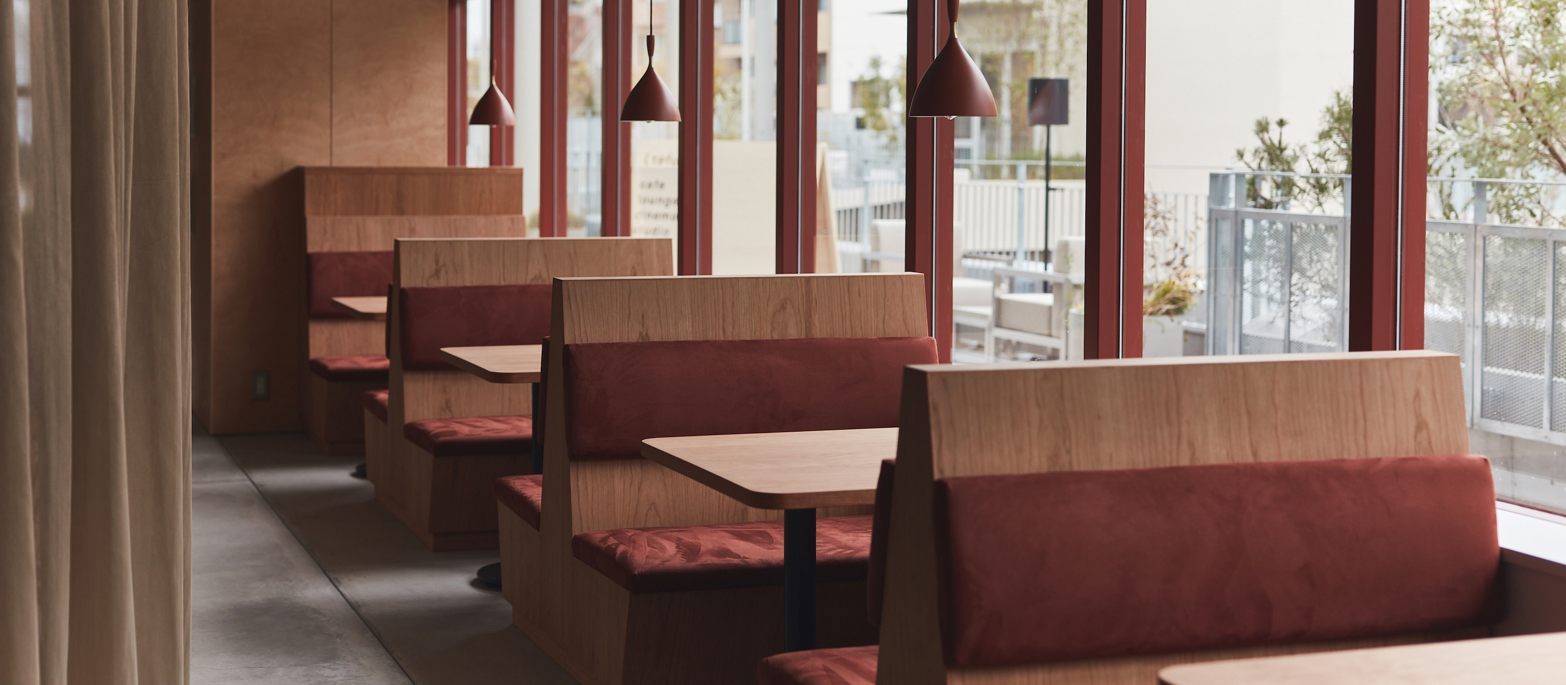 カフェの造作家具