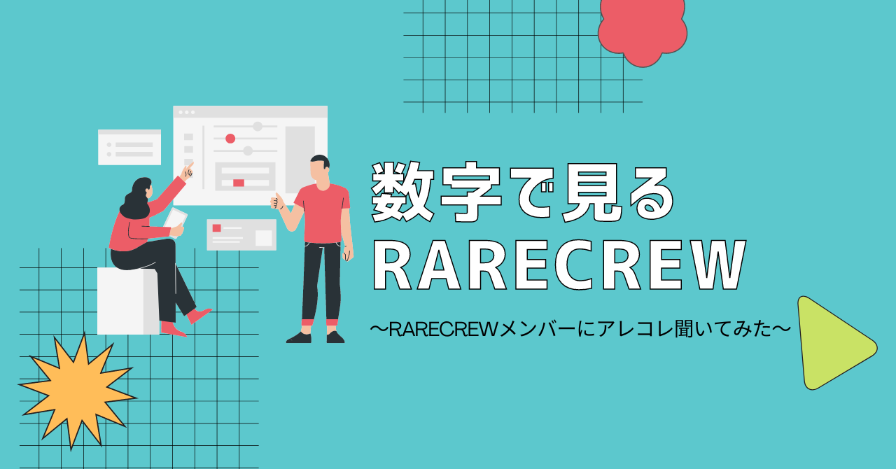 数字で見るRARECREW～メンバーにアレコレ聞いてみた～