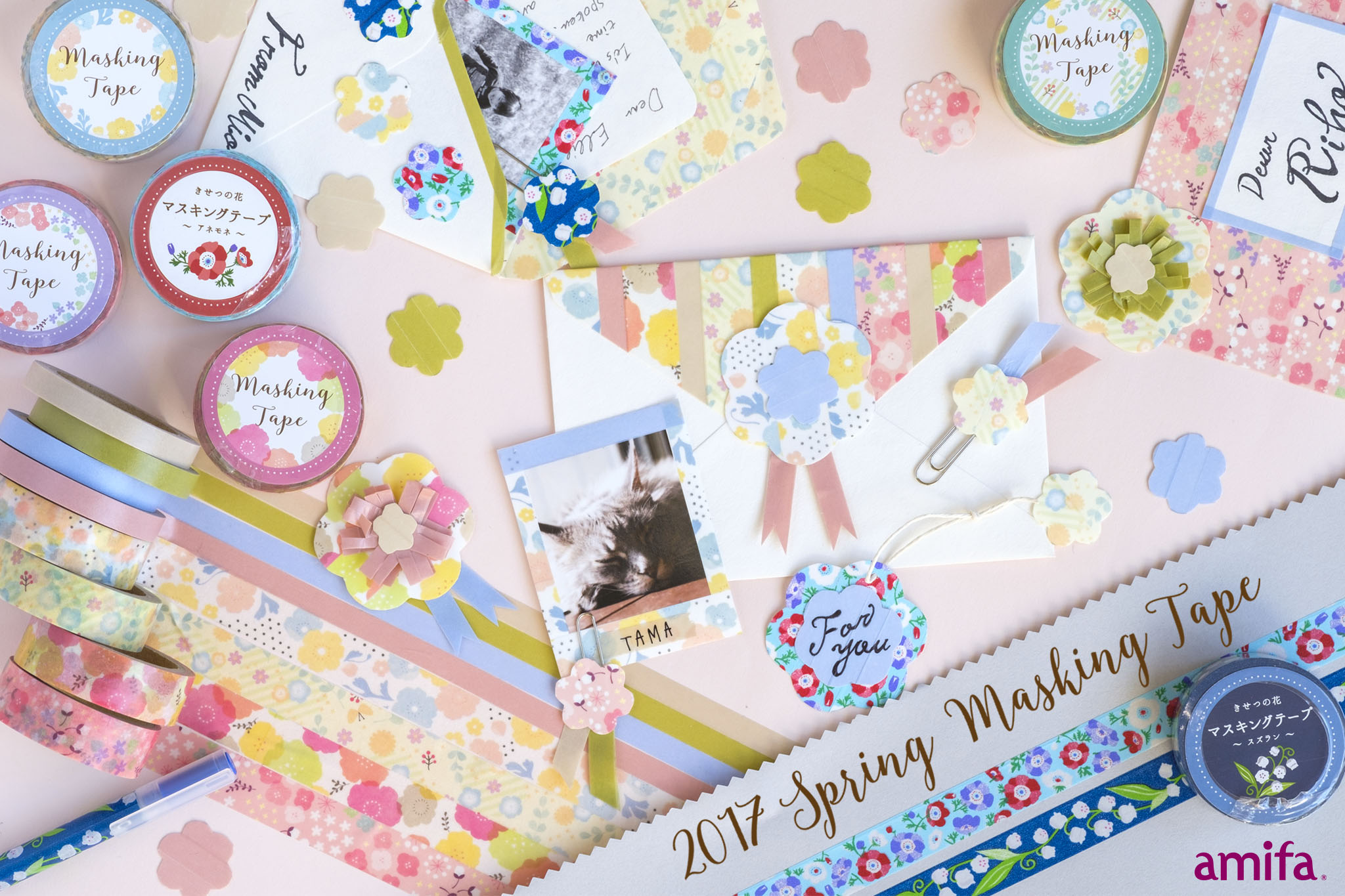春のお花や雰囲気をイメージしたマスキングテープが新発売！！