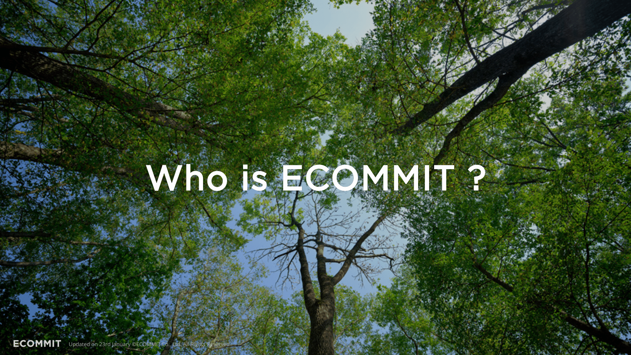 地球にコミットする循環商社 ECOMMITとは