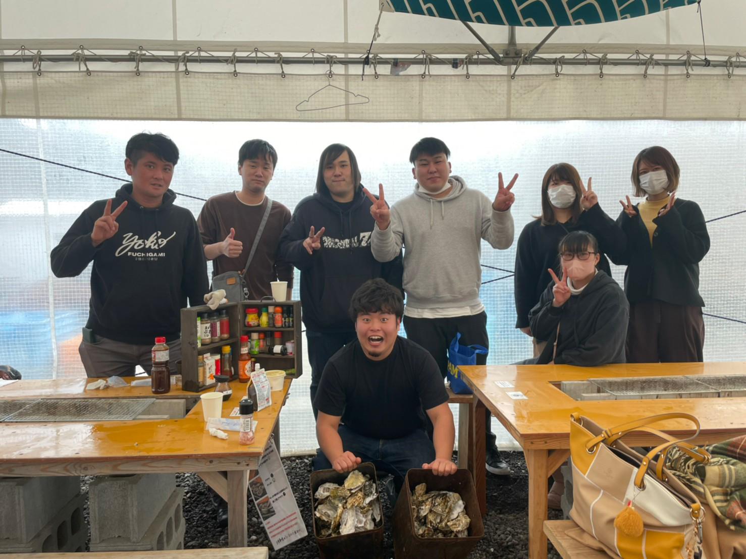 アウトドア部　in　兵庫県赤穂市　牡蠣小屋