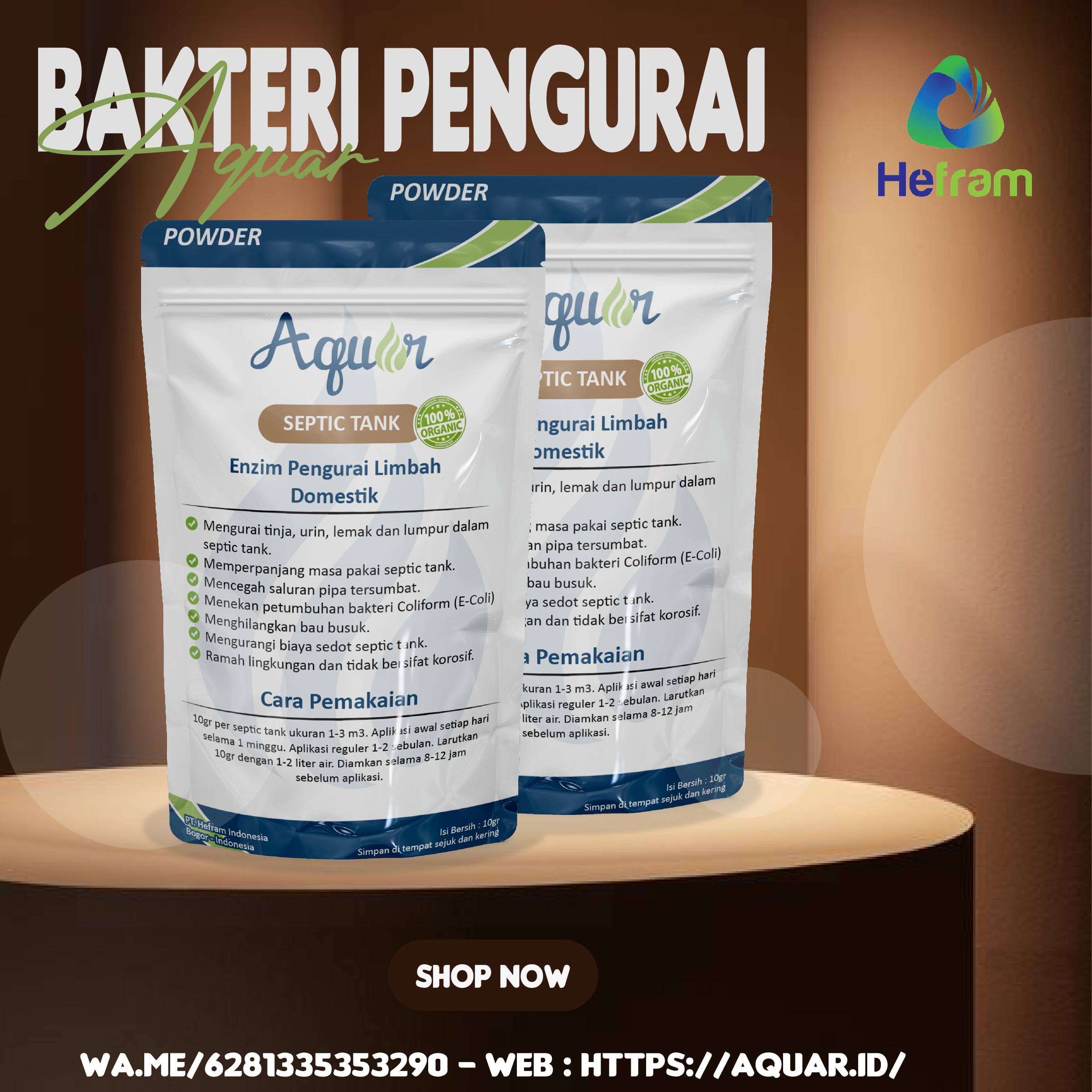 Harga Bakteri Pengurai Septic Tank Aquar