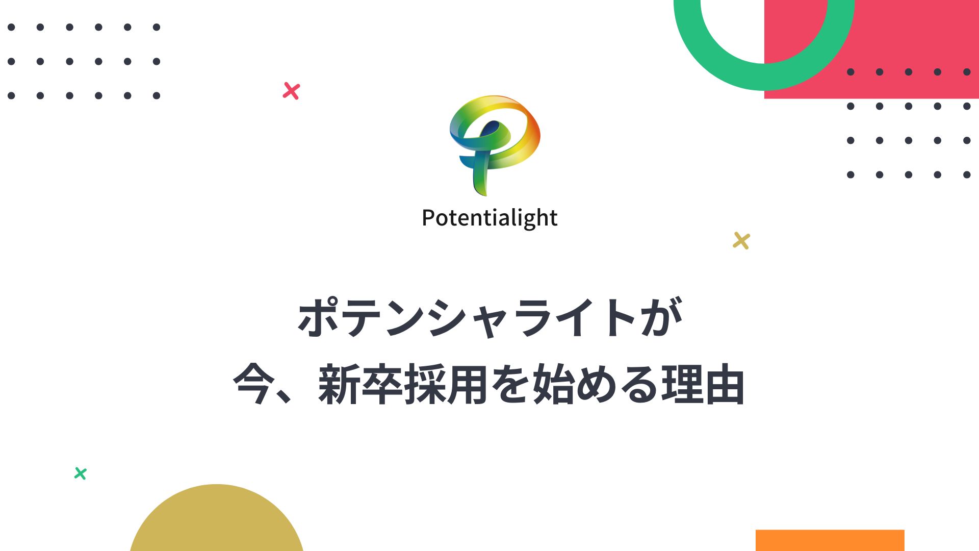 ポテンシャライトが今、新卒採用を始める理由