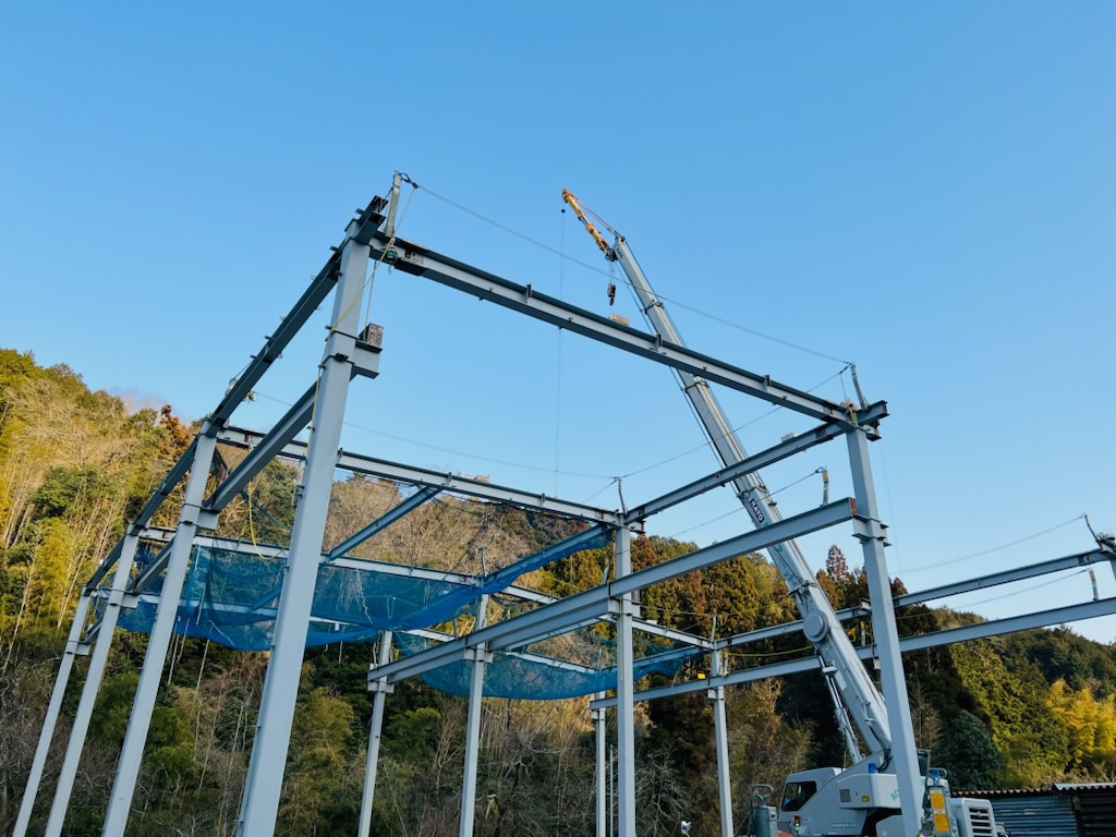 第二工場「ACT」　鉄骨本体完成！
