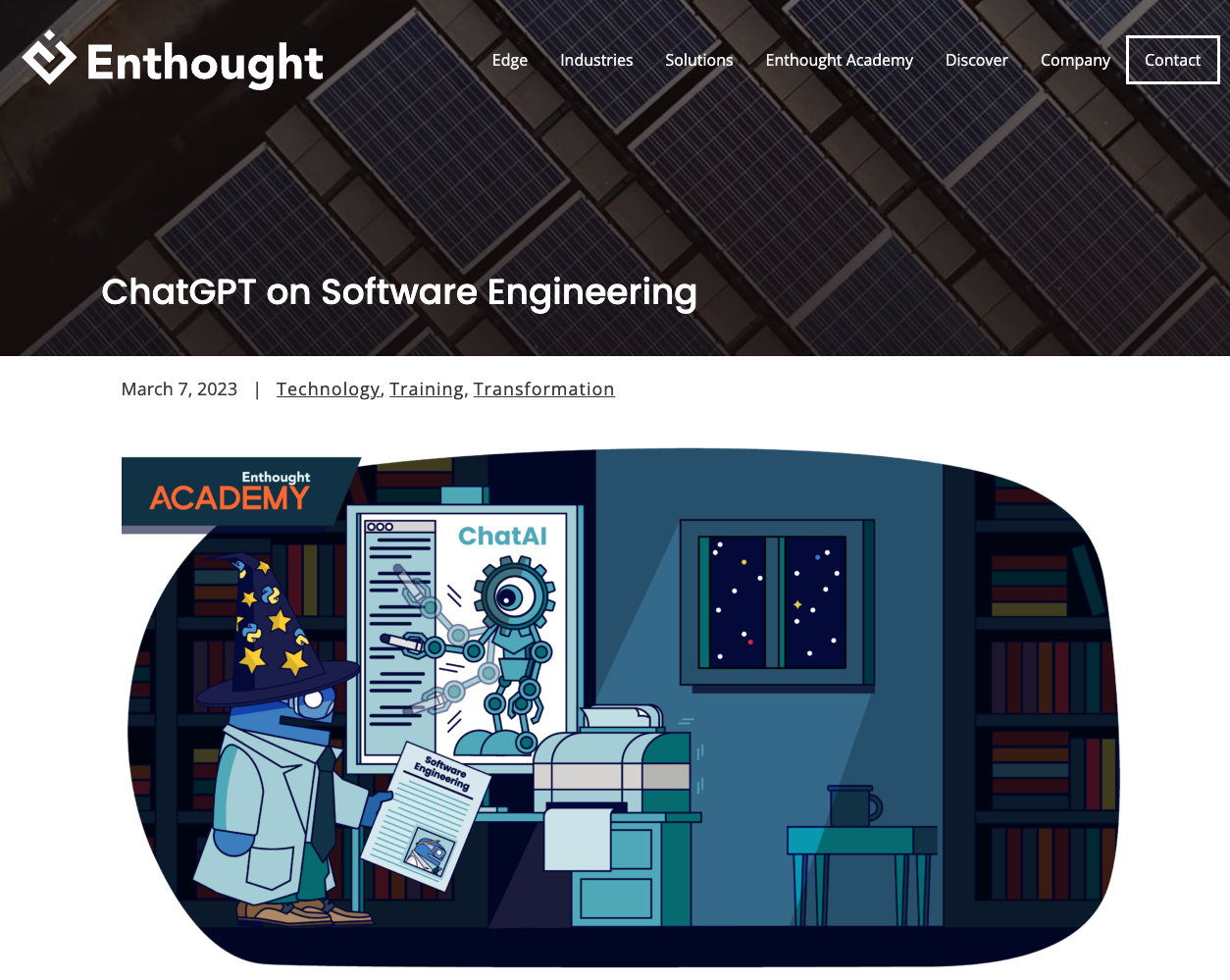 ChatGPT on Software Engineering