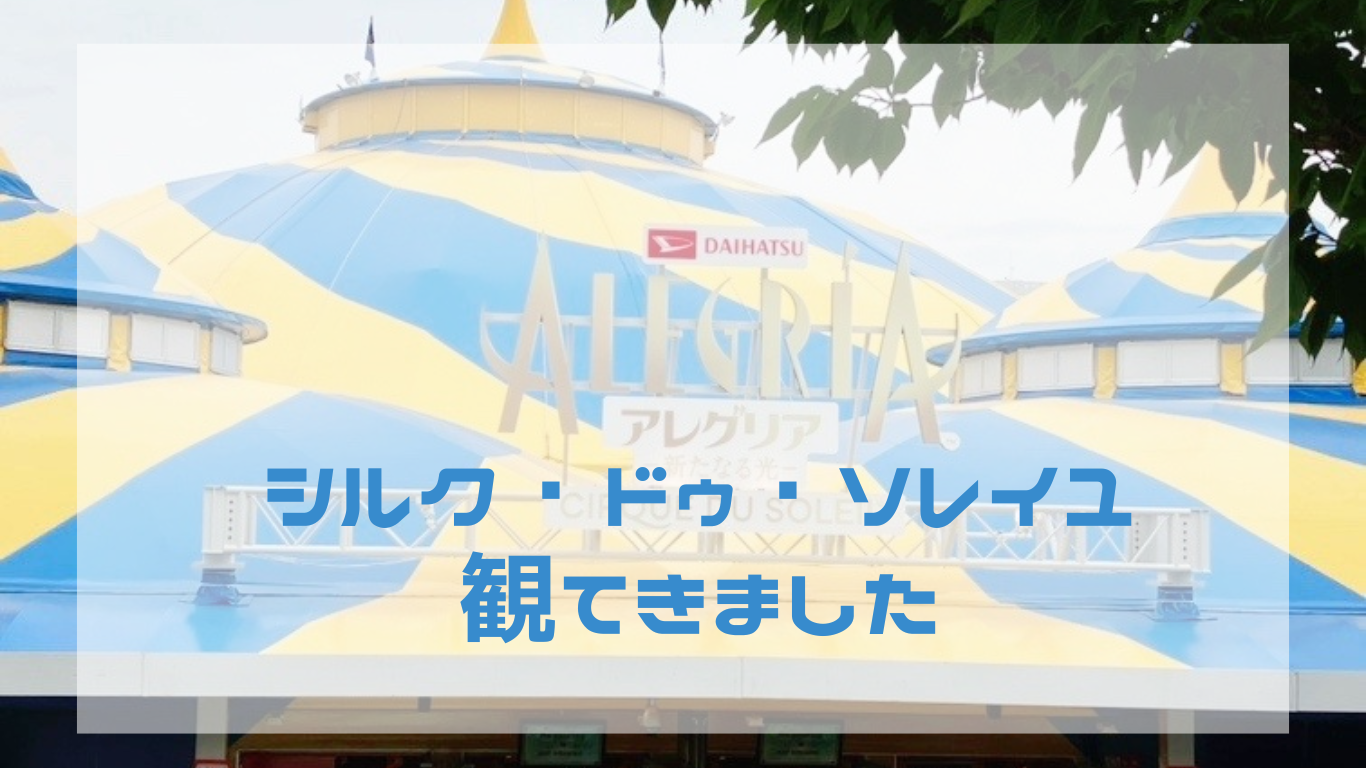 〖審美眼研修〗シルク・ドゥ・ソレイユを観てきました