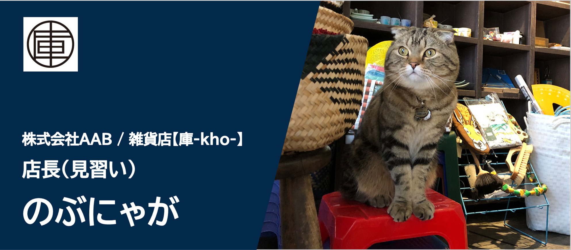 STAFF INTERVIEW】自分の餌代は自分で稼ぐ！やり手の店長(見習い)猫
