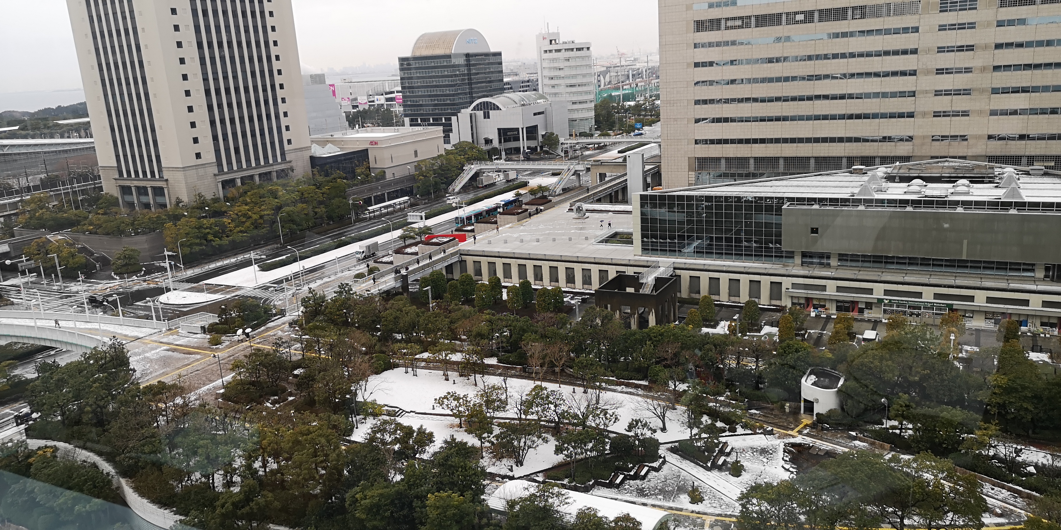 雪景色の幕張
