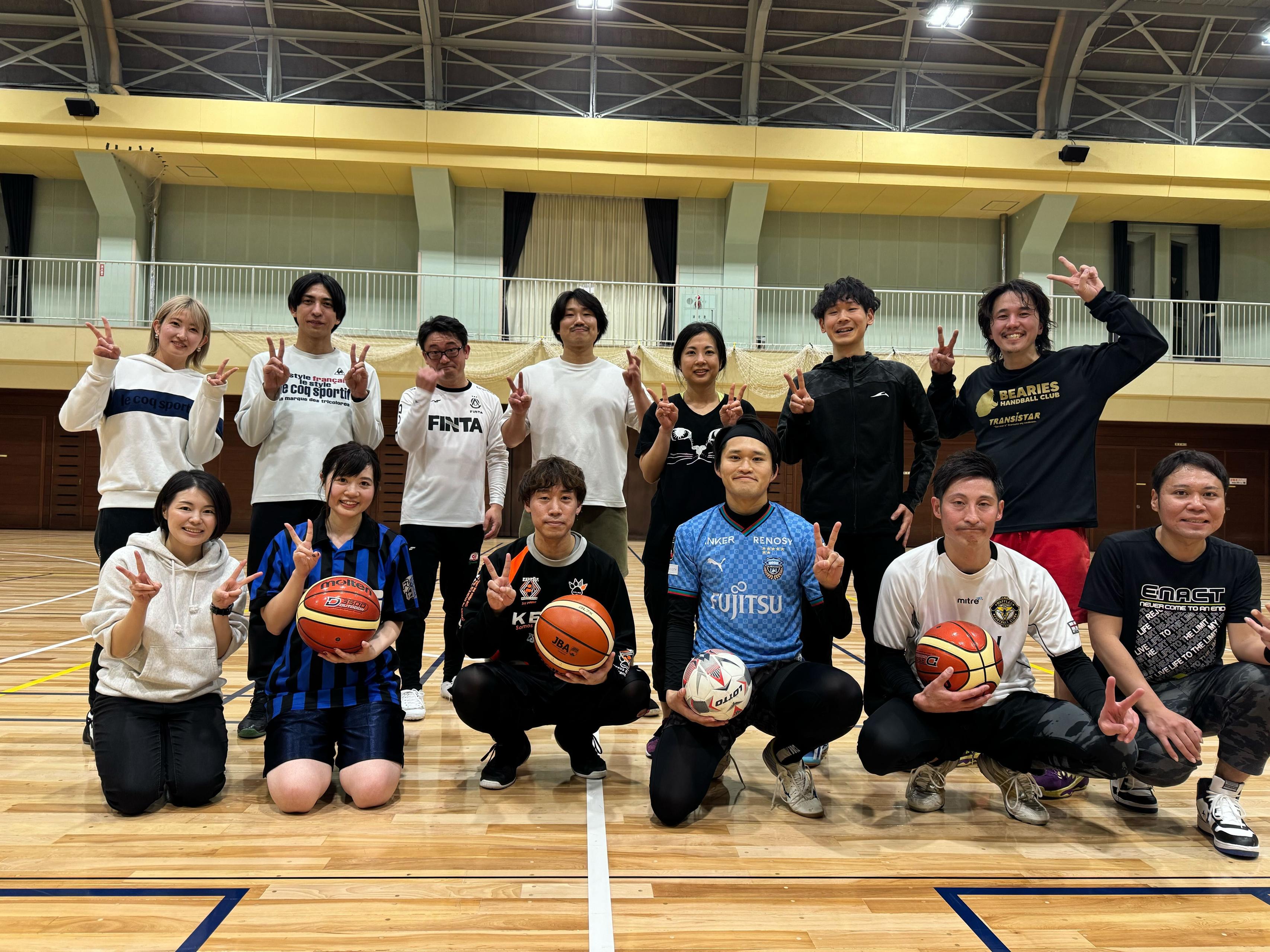 【フットサル・バスケ部】⚽️合同球技大会開催🏀【目黒区立駒場体育館】