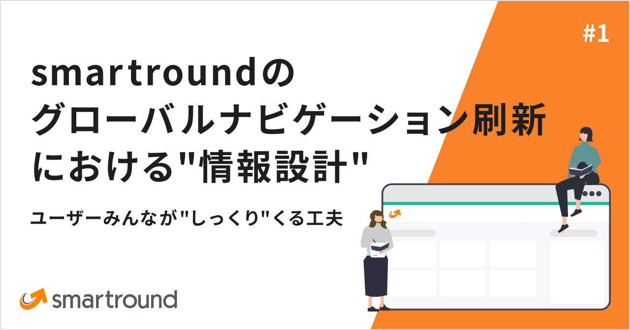 smartroundのグローバルナビゲーション刷新における"情報設計"ーユーザーみんなが"しっくり"くる工夫