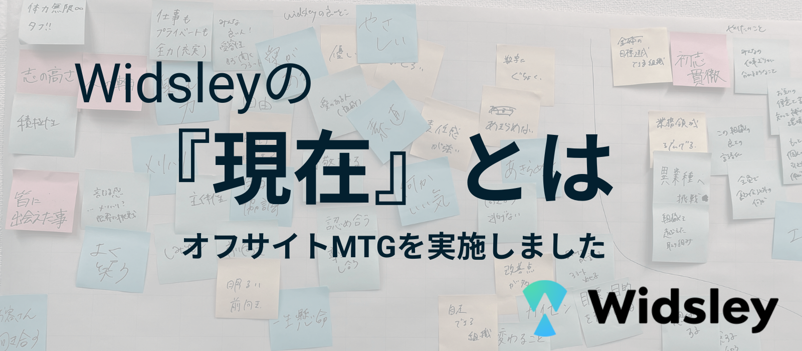 Widsleyの現在とオフサイトMTGの様子をご紹介します！