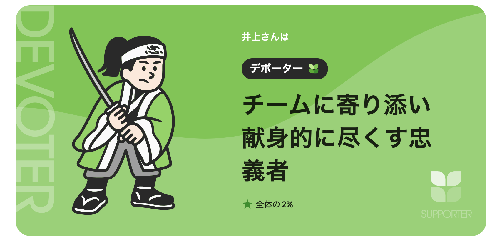 デボーター　＃性格診断受けてみた