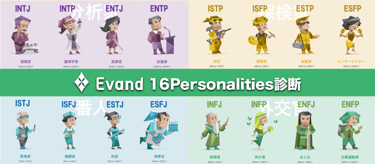 【MBTI診断】Evandメンバーに、「MBTI診断やってみませんか！」と声をかけたら、100名以上が答えてくれたので、結果をまとめてみました！