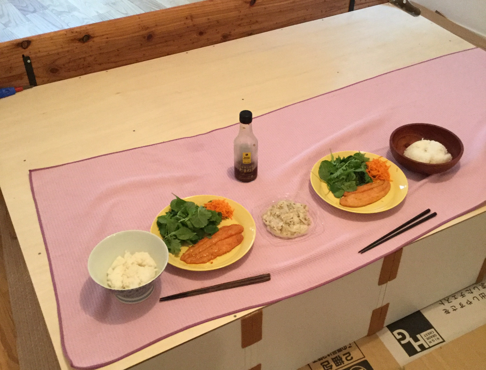 スタンディングデスク＆バーカウンターをDIYする～②塗装・組み立て編～