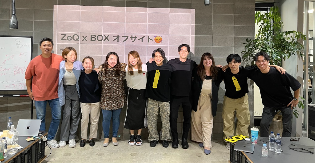 ZeQのCSチームオフサイトをBOX社と合同で開催しました！
