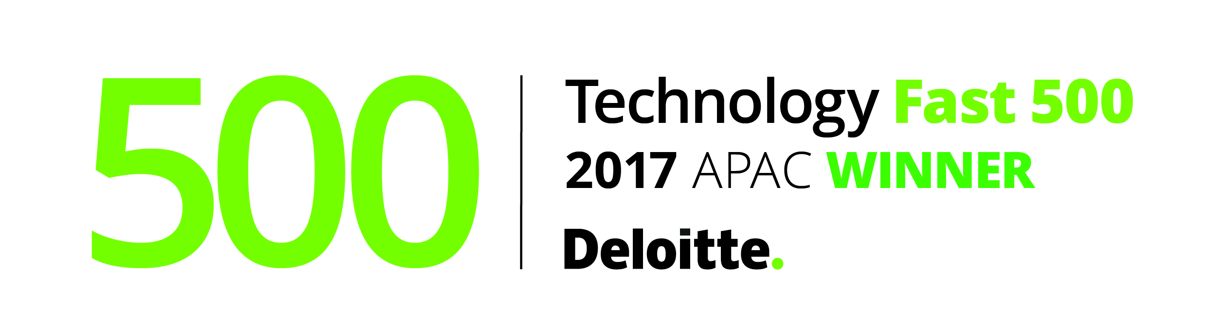「デロイト 2017年 アジア太平洋地域テクノロジー　Fast500」 で463位を受賞しました！