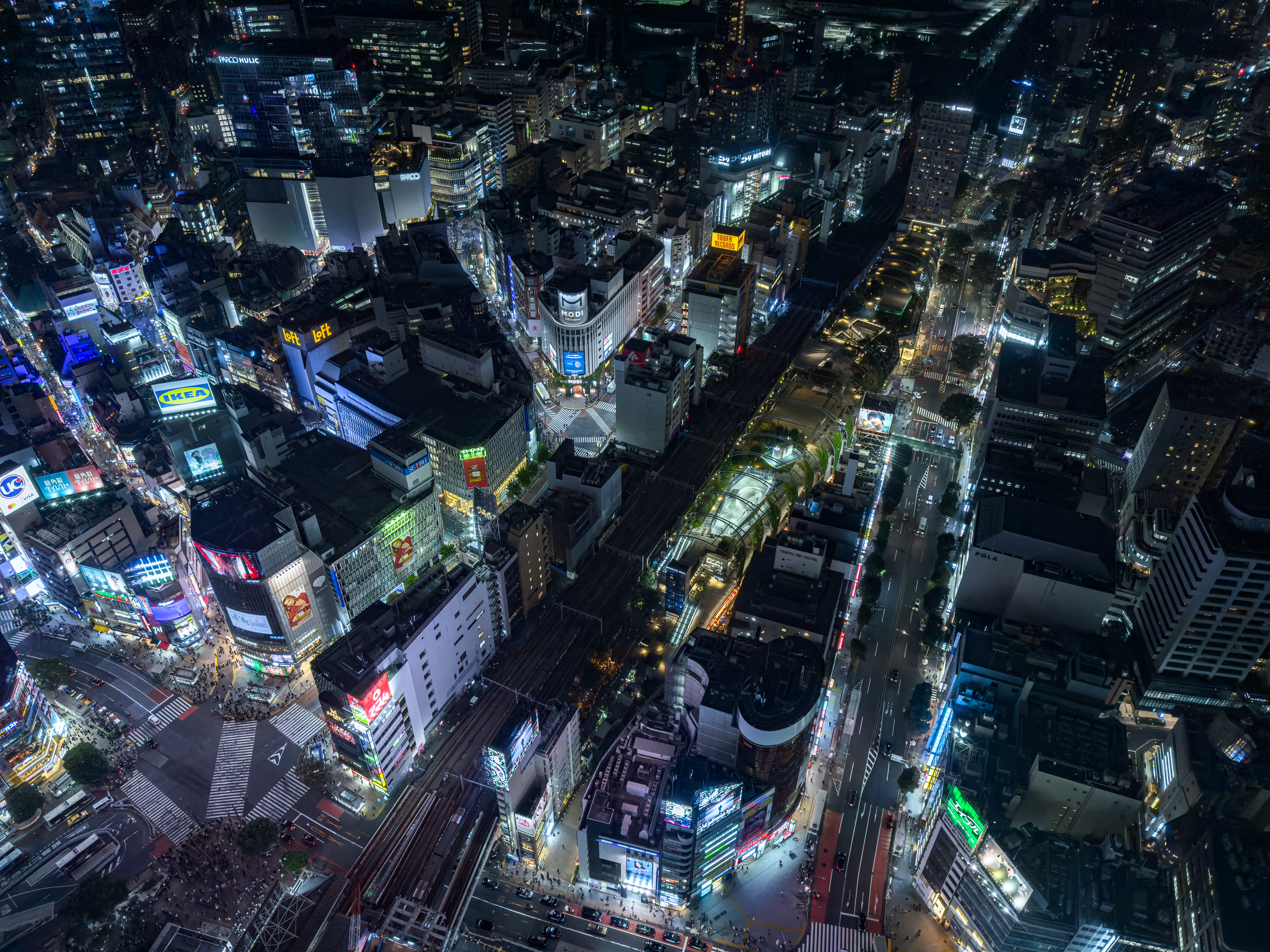 【写真部】天空から渋谷を見下ろす