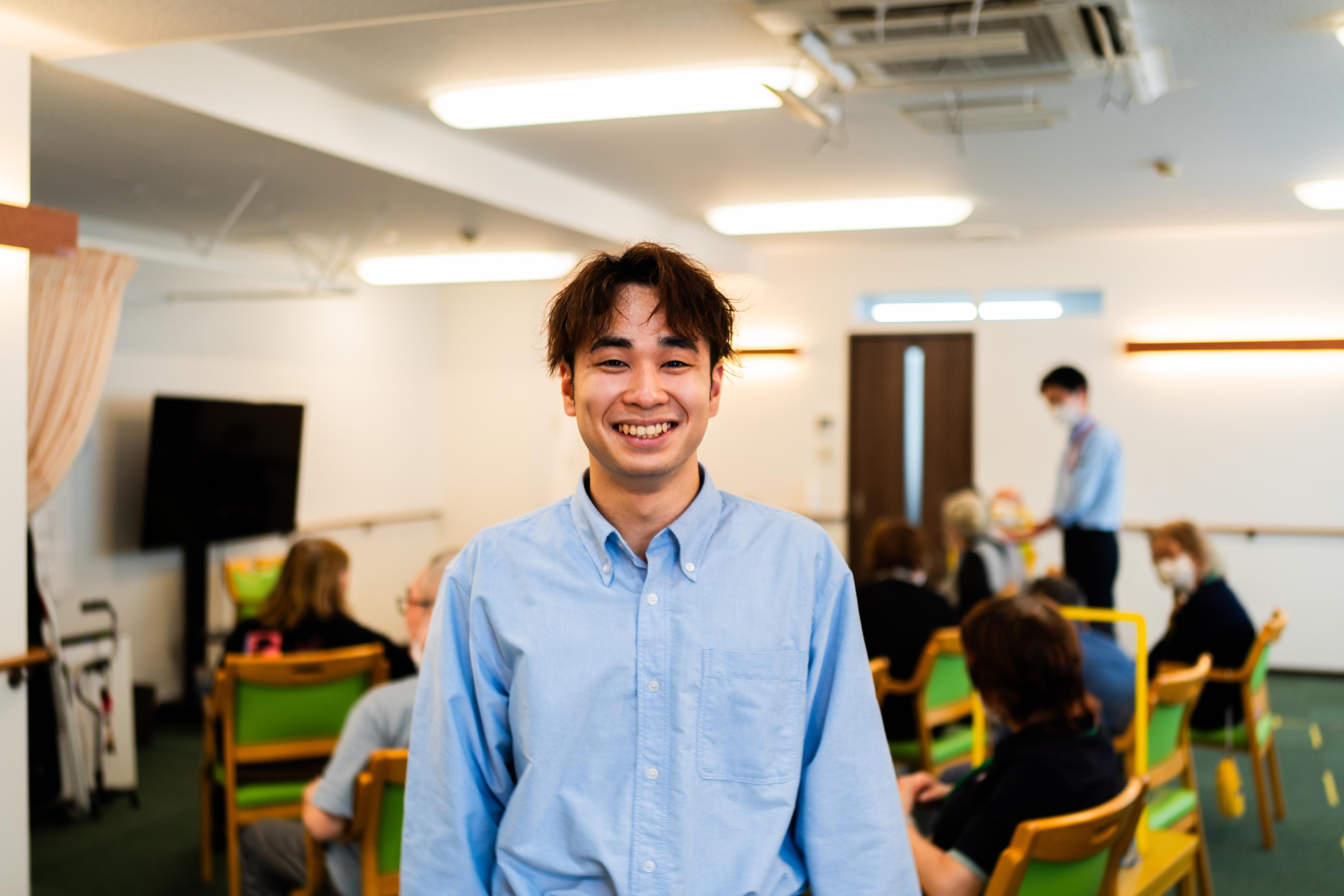 運動と、人に教えることが好きで介護インストラクターに。入社半年でキャリアアップした社員が感じる、20代が活躍しやすいnagomiの社風とは。