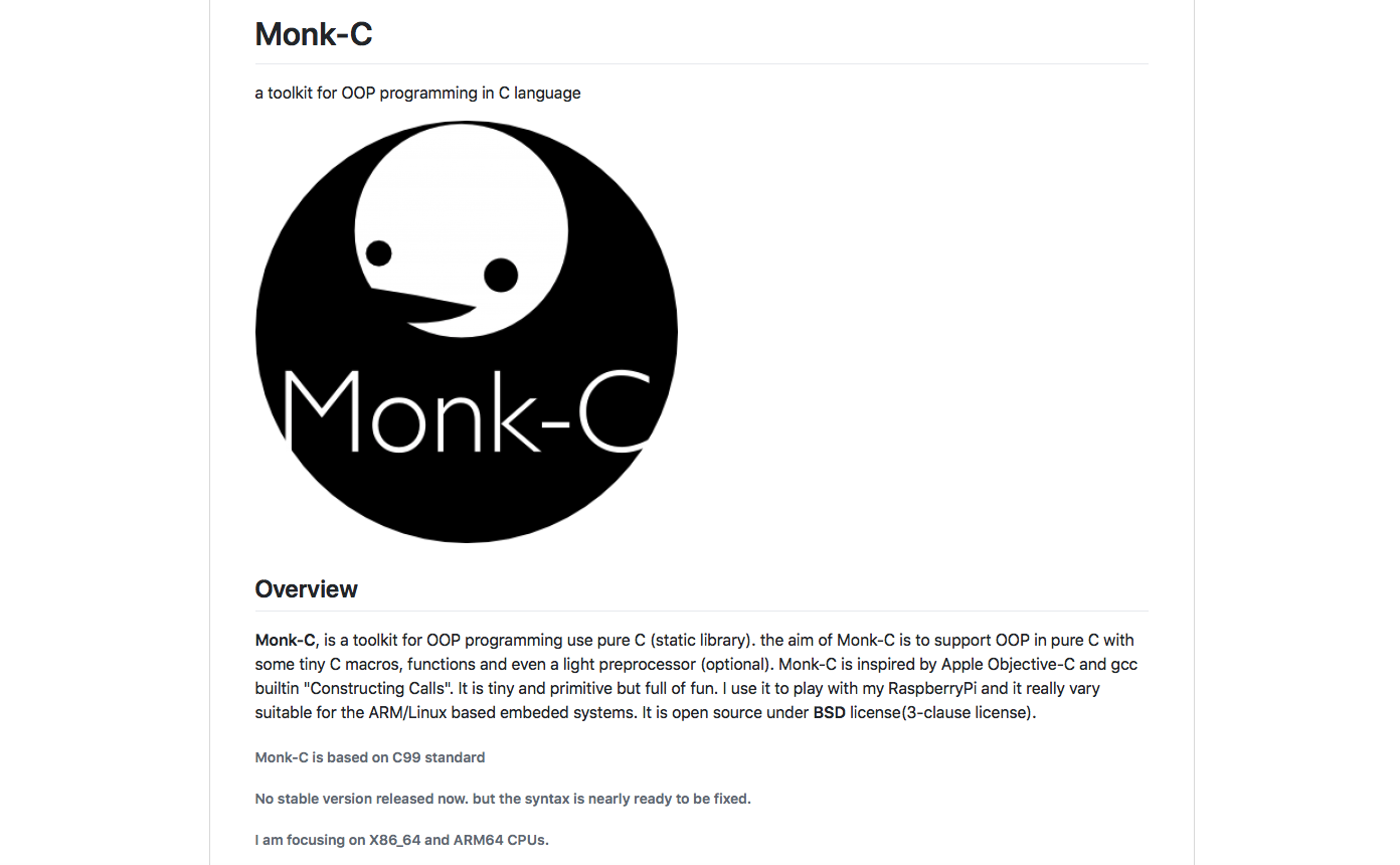 Introduce Monk-C