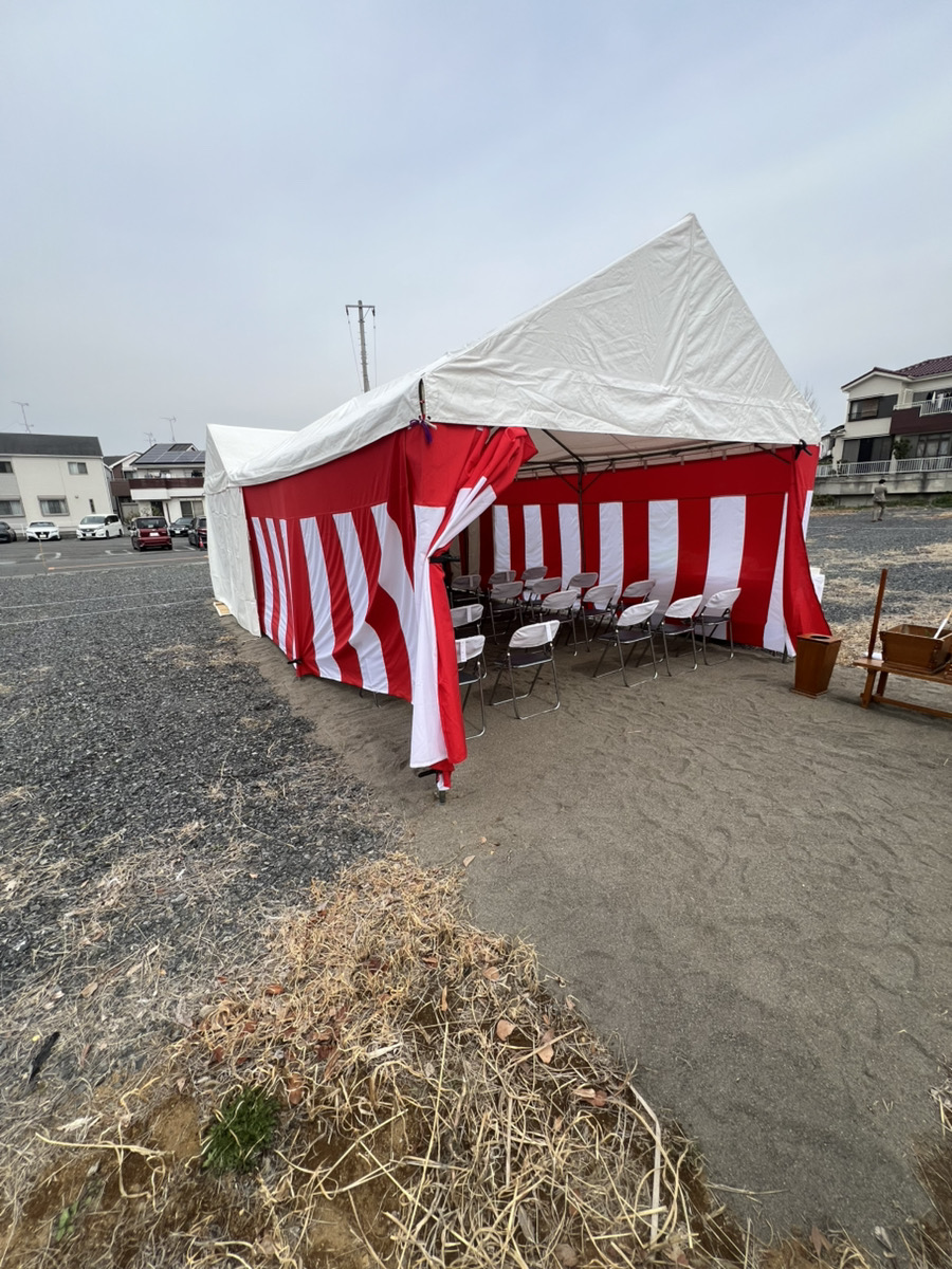 新店舗の工事着工につき、地鎮祭です。