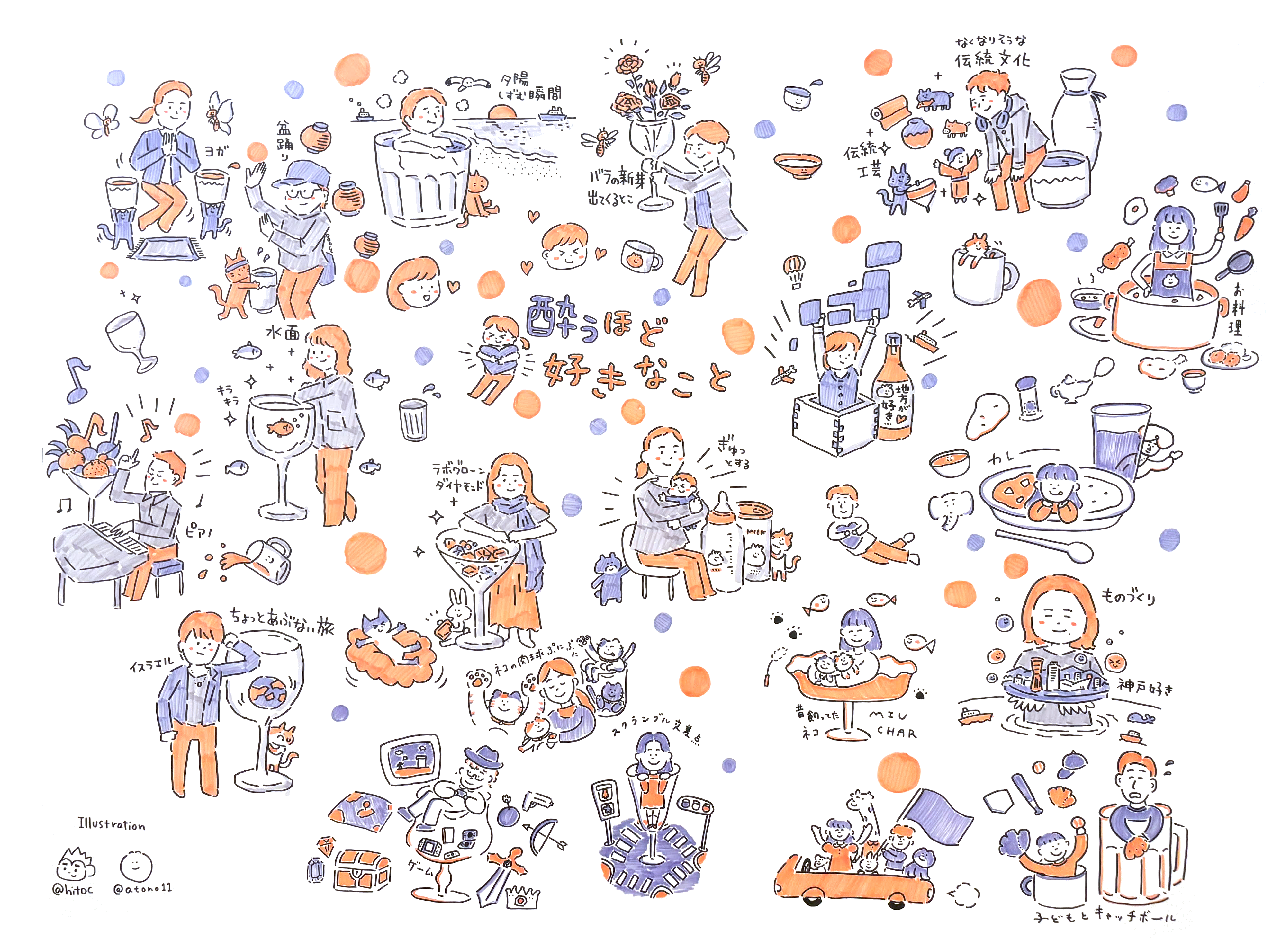 築98年の洋館kudan houseが「偏愛」に染まるイベント「酔わずに酔える夜」でひとりひとりの偏愛を聞いてイラスト化