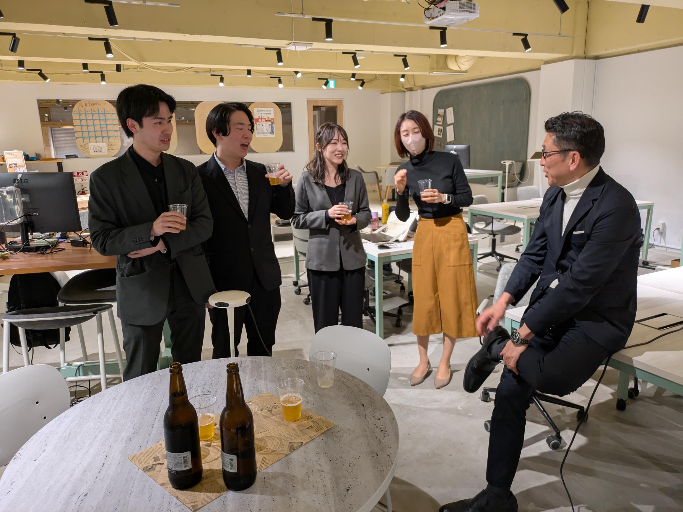 4月新たにジョインしてくれたコンサルタントの皆さんを迎え、懇親会を開催！