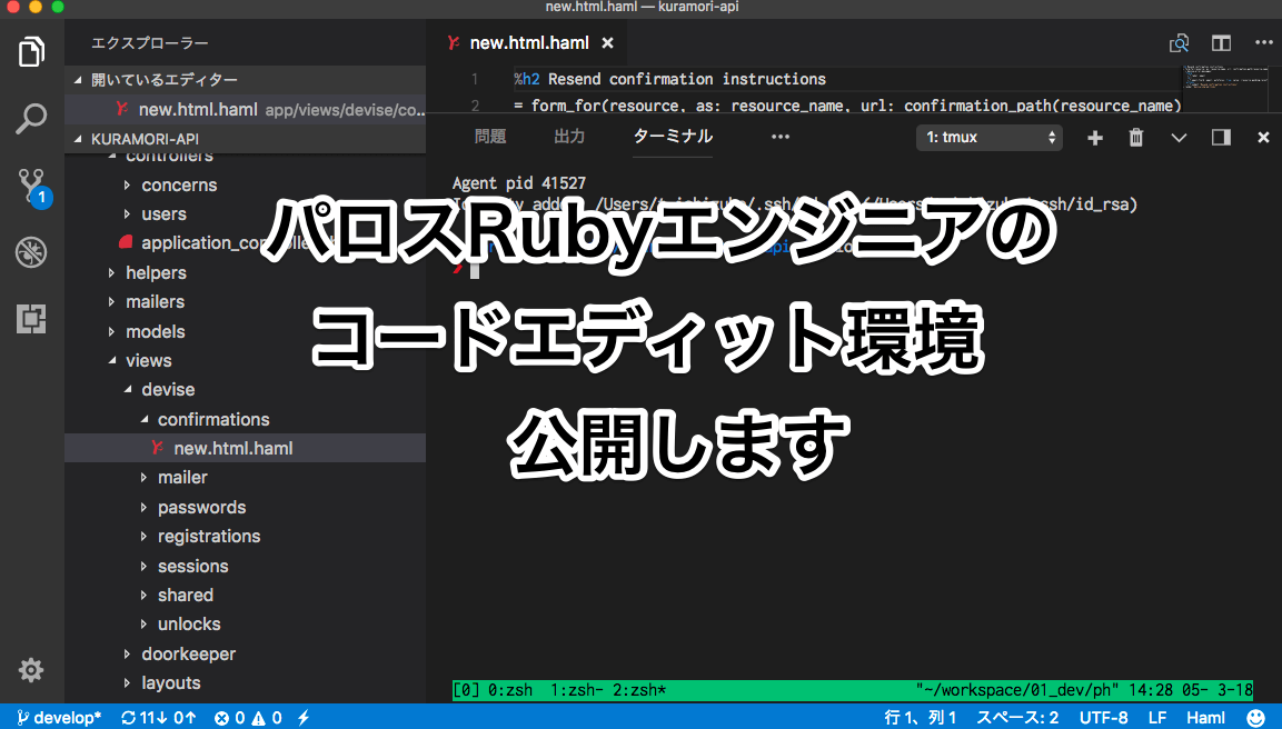 パロスRubyエンジニアのコードエディット環境を(おそるおそる)公開します！