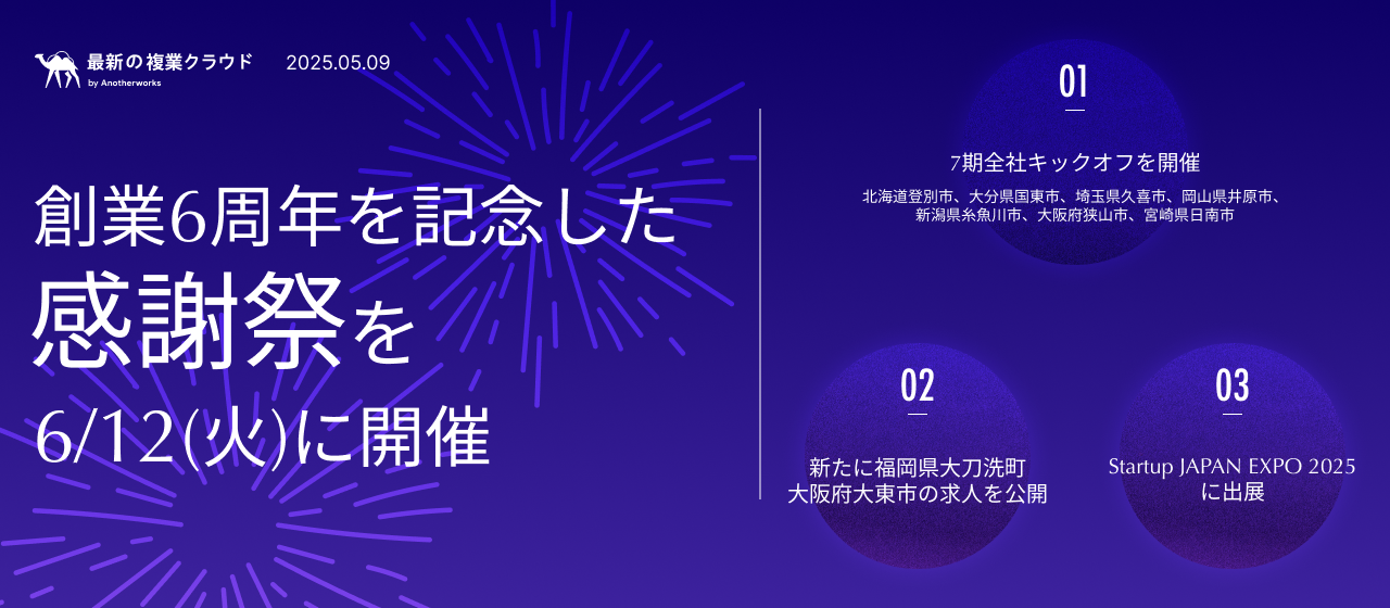 最新の複業クラウド（2025年04月28日～05月09日）