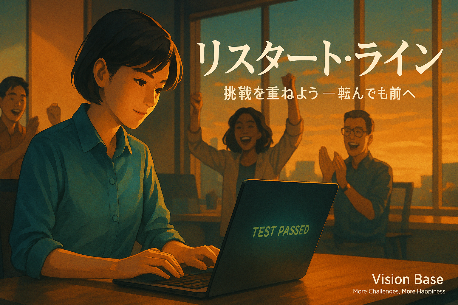 Vision Baseのバリュー、”挑戦を重ねよう”についての小説を生成AIに書いてもらいました🖊