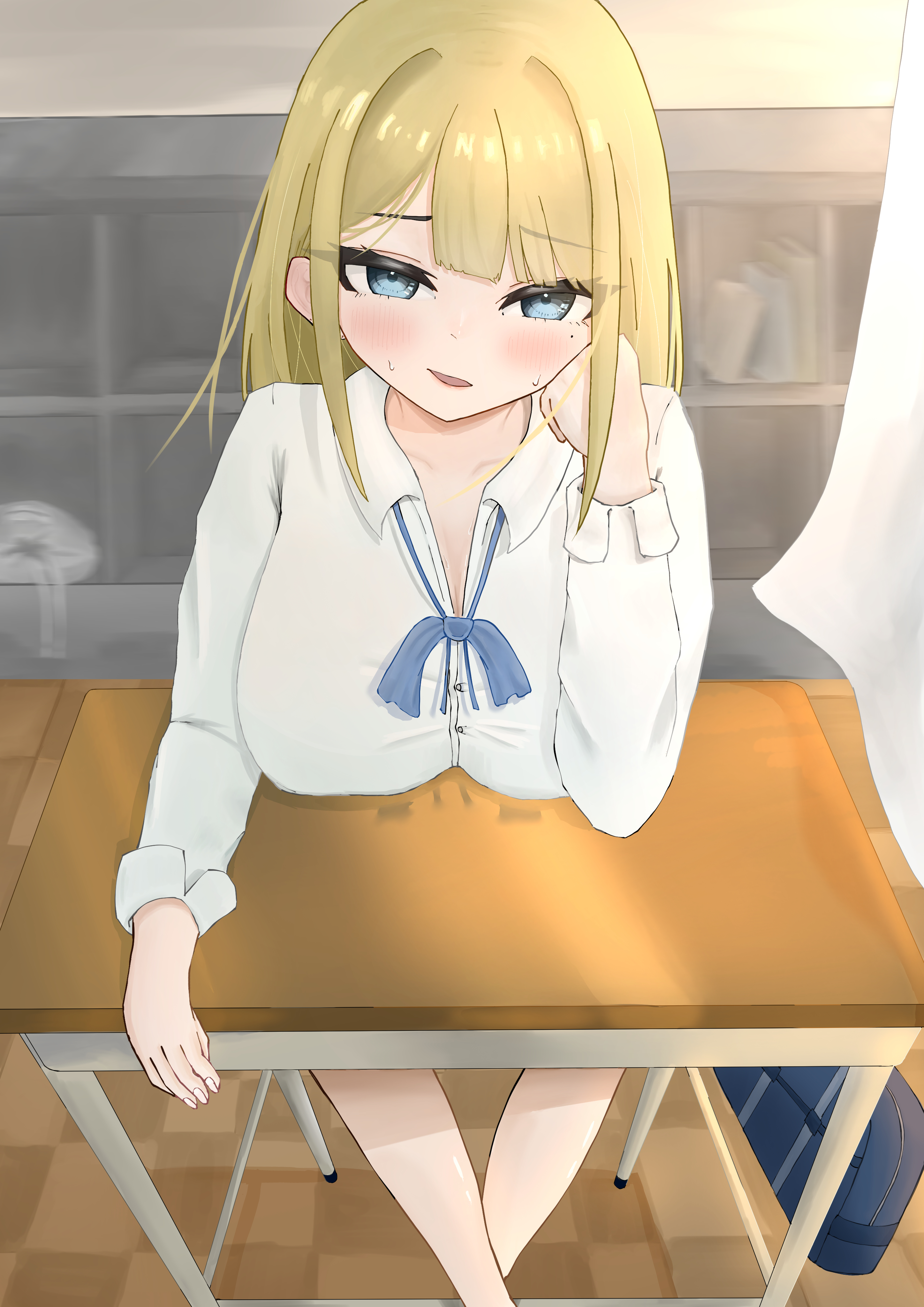 照れるギャル