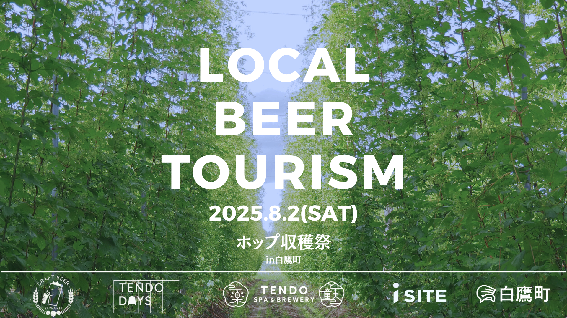 🍺 8月2日開催｜山形未知体験in白鷹3rd 朝摘み生ホップで究極のビール造り体験ツアー！