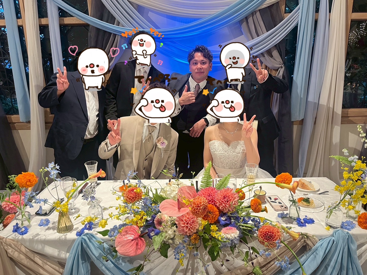 友人の結婚式👍