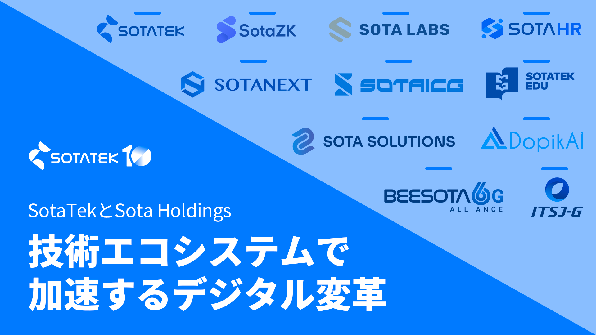 SotaTekとSota Holdings：技術エコシステムで加速するデジタル変革