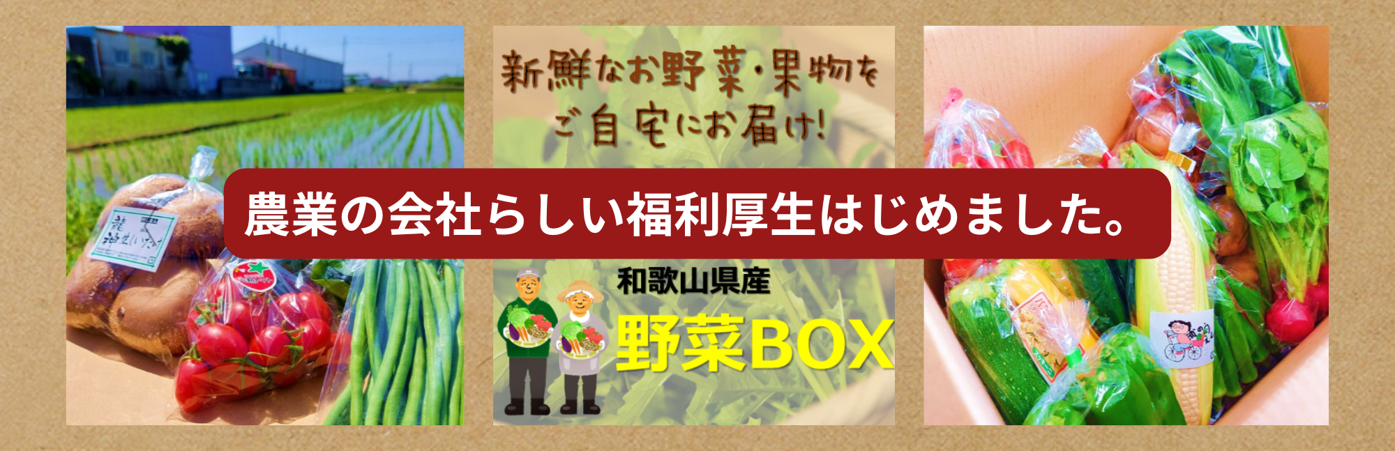 農業の会社らしい福利厚生はじめました。