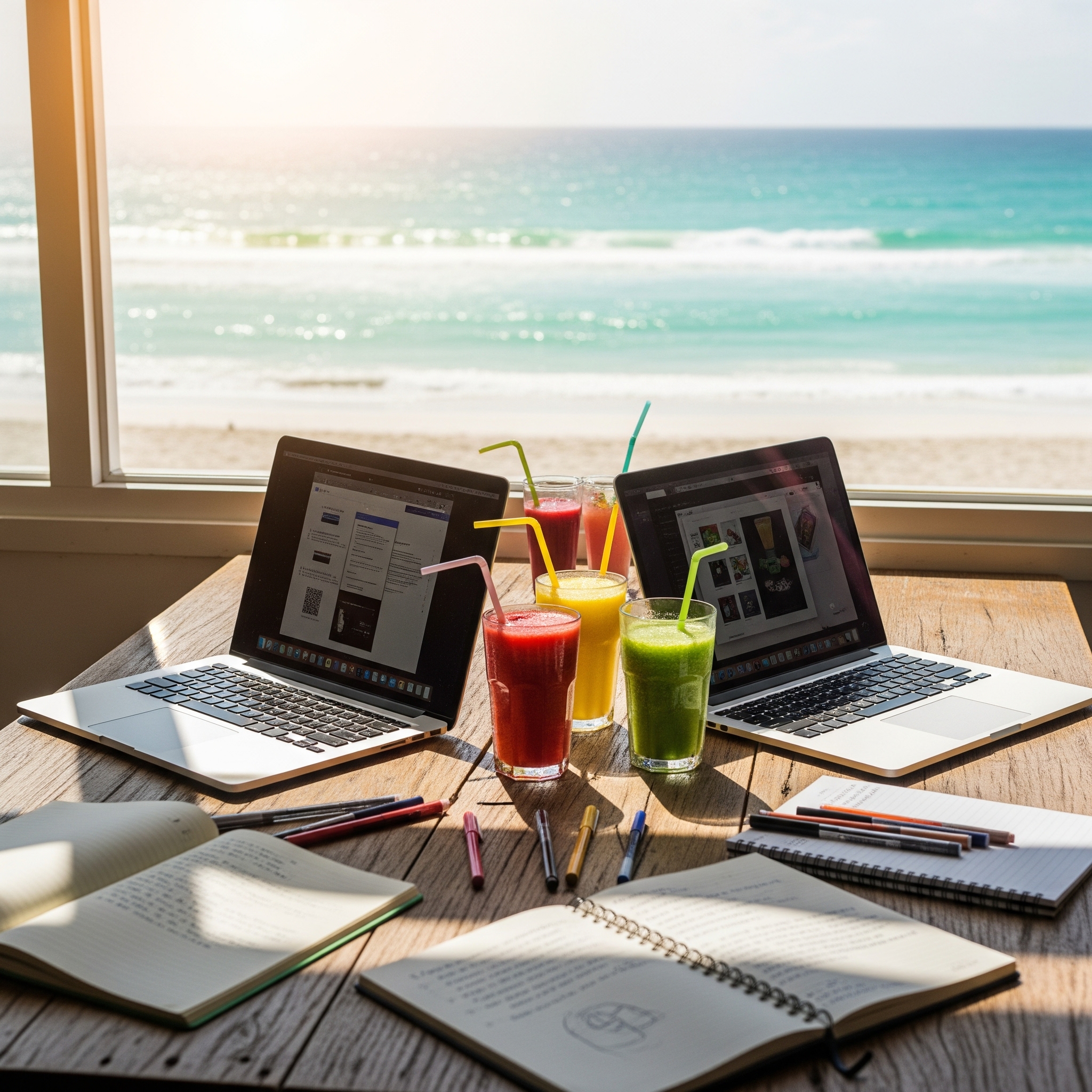 「出社が大好き」な4人が、この夏だけの『オフィス脱出テレワーク』をやってみる話。