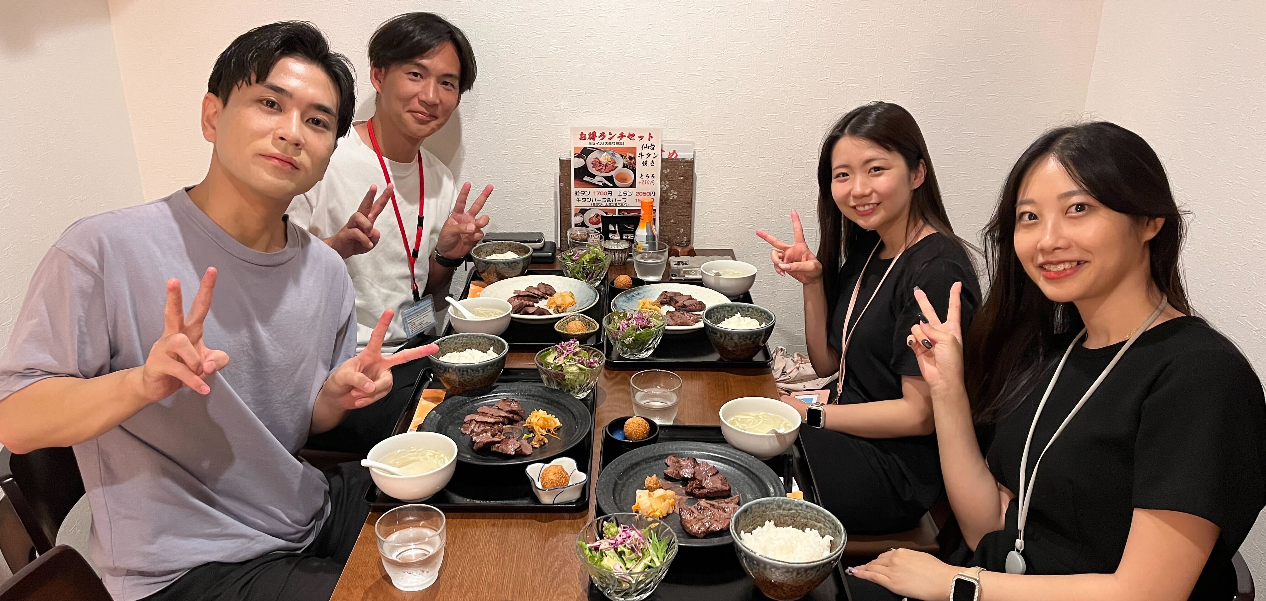 入社から半年、新人ランチ会を開催しました！
