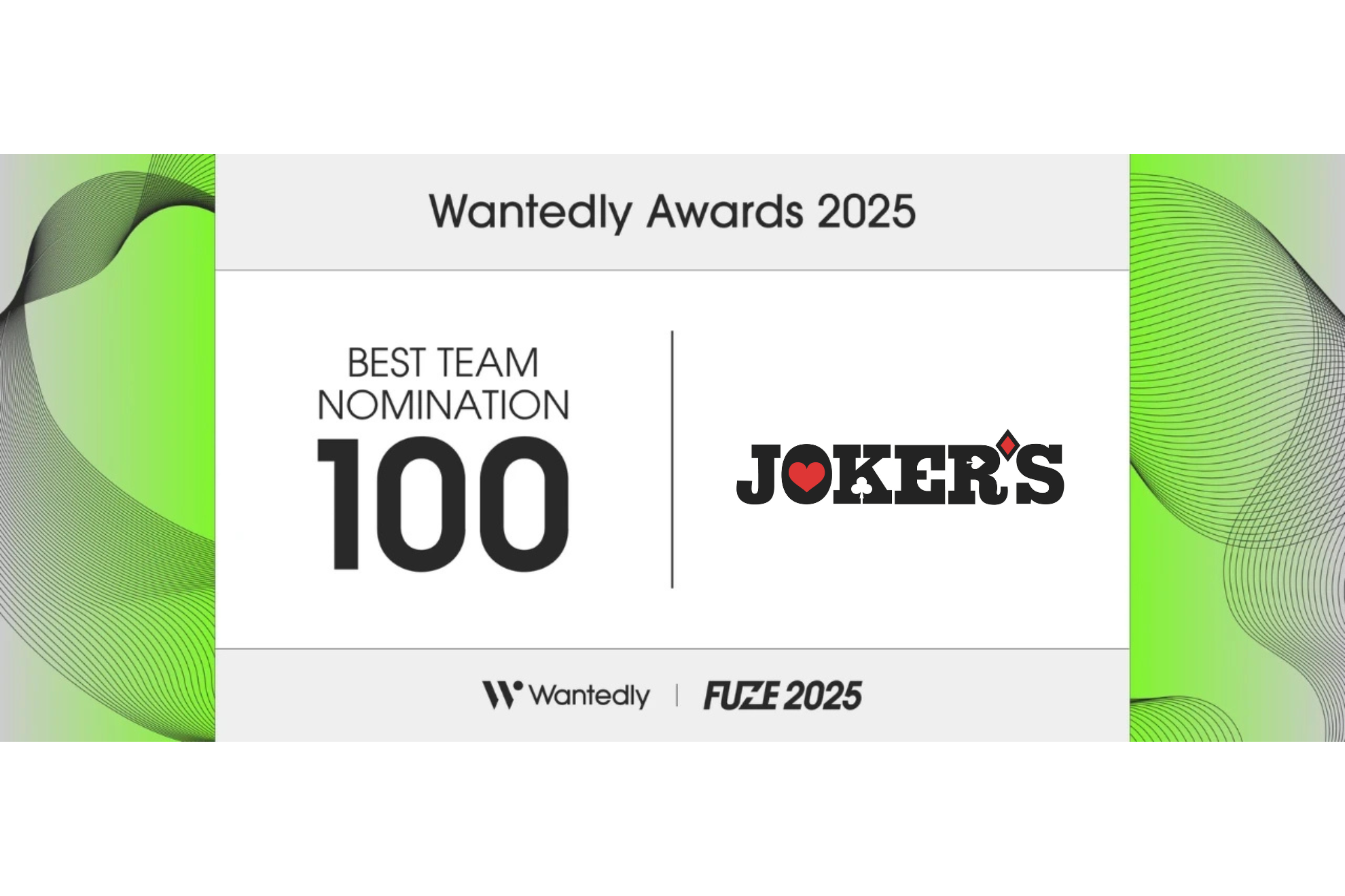 ✨Wantedly Awards 2025「BEST TEAM NOMINATION 100」選出のお知らせ✨