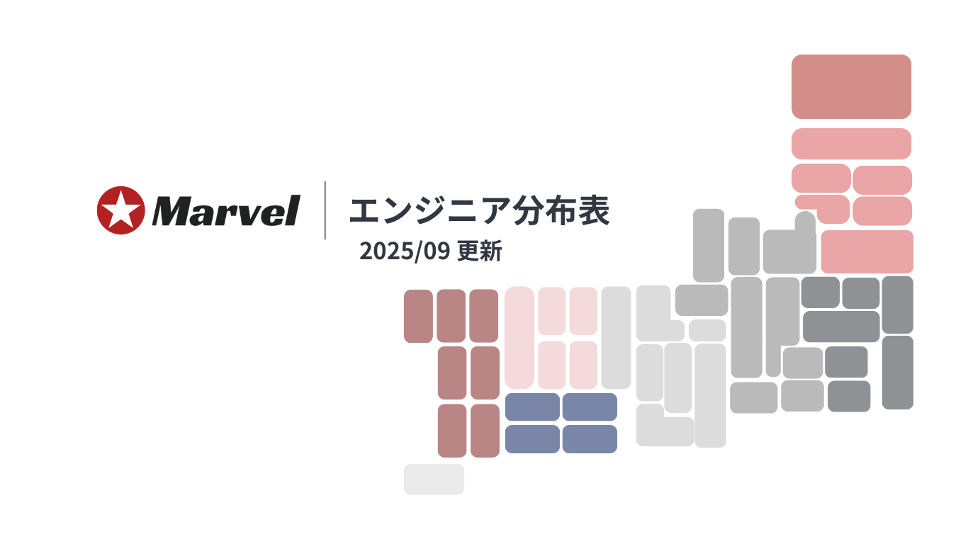 【社員データ】Marvelエンジニアの全国分布図｜2025/9 更新