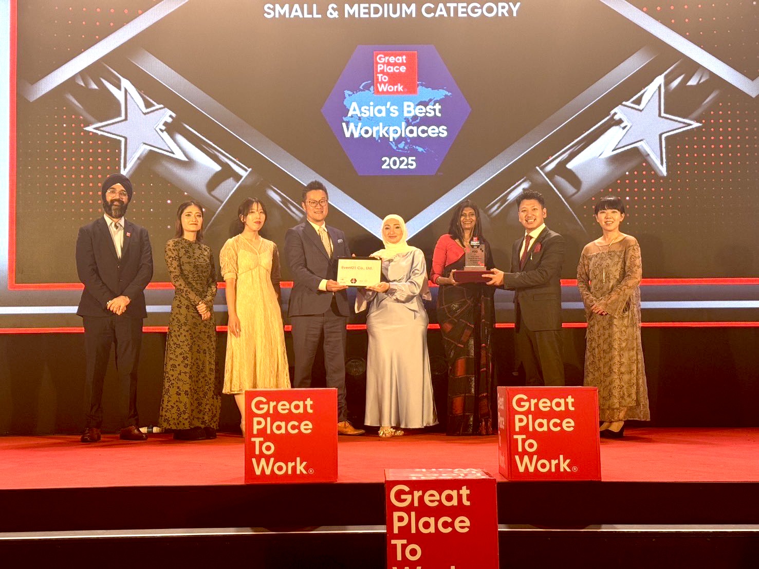 2025年度版 アジア地域における「働きがいのある会社」ランキング30位受賞！！