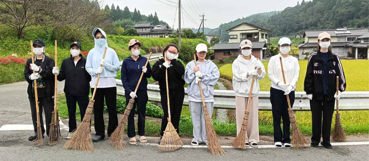 「一緒に暮らし、一緒に綺麗に。」寮生の清掃活動！
