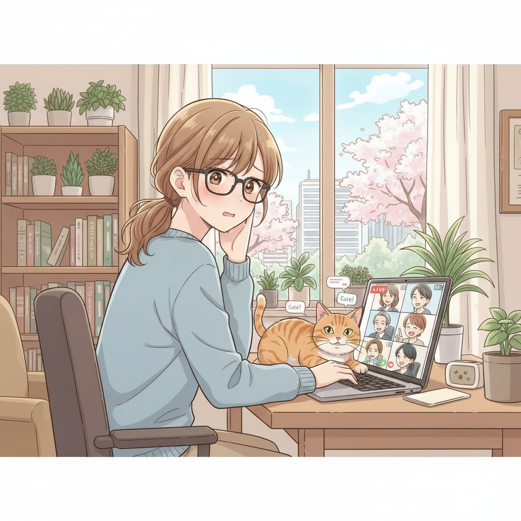 ペットと、私と、在宅ワーク。