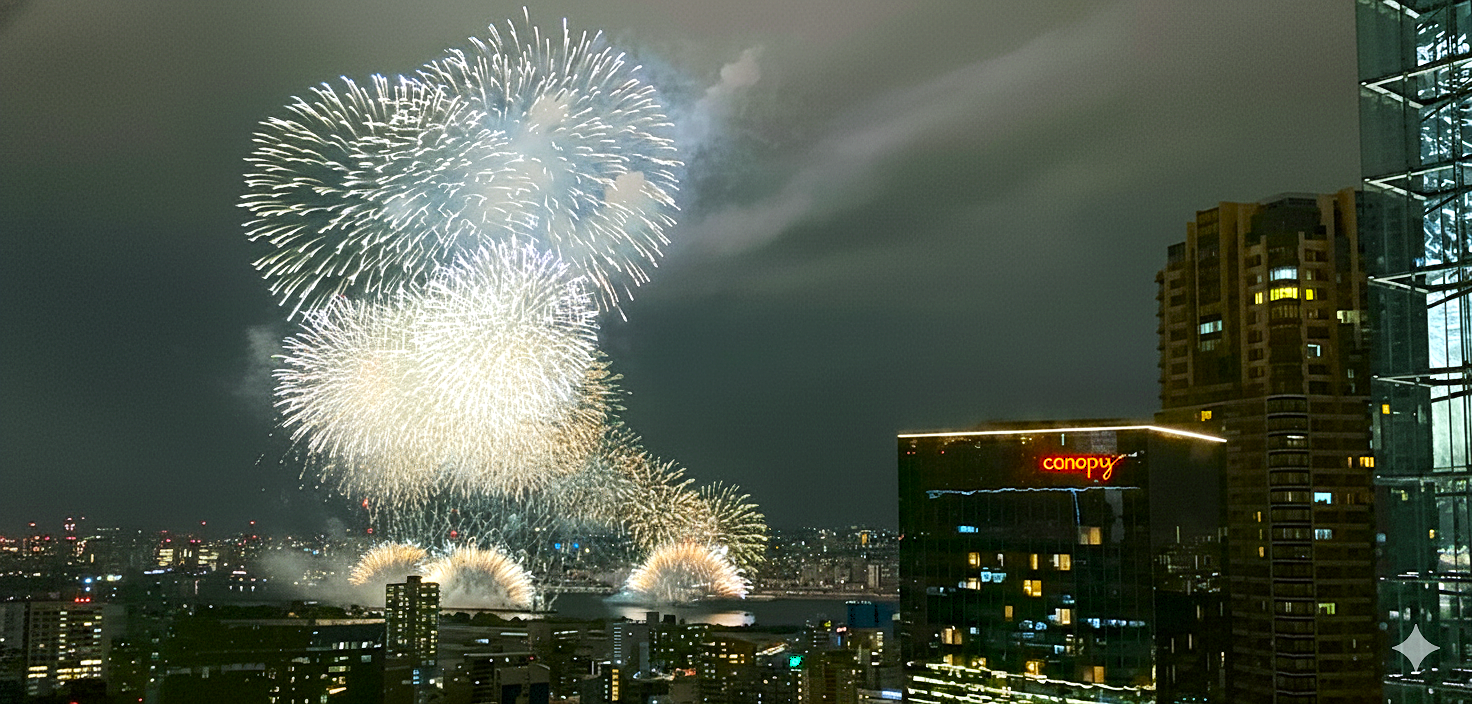 オフィスが特等席！『なにわ淀川花火大会』を大阪本社から鑑賞しました！