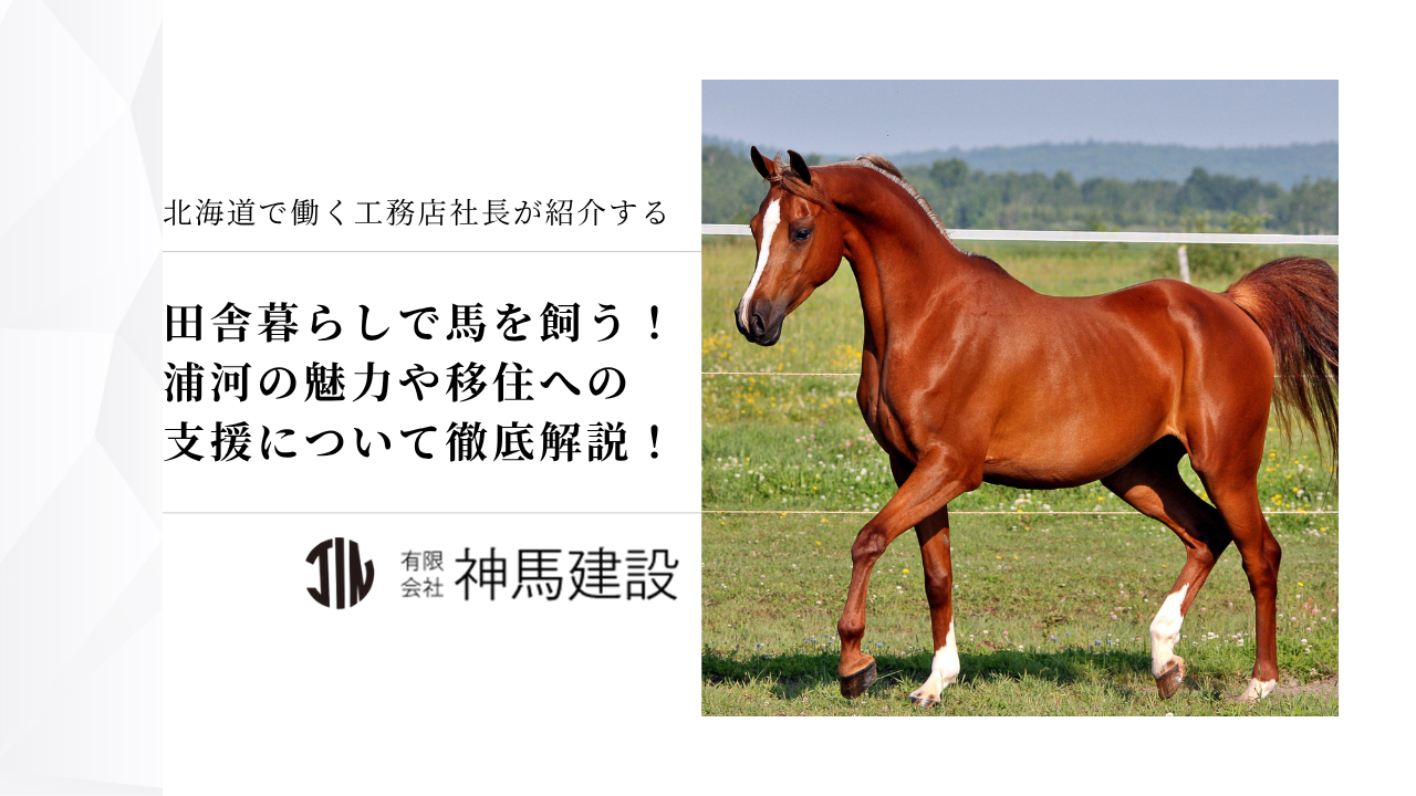 田舎暮らしで馬を飼う！浦河の魅力や移住への支援について徹底解説！