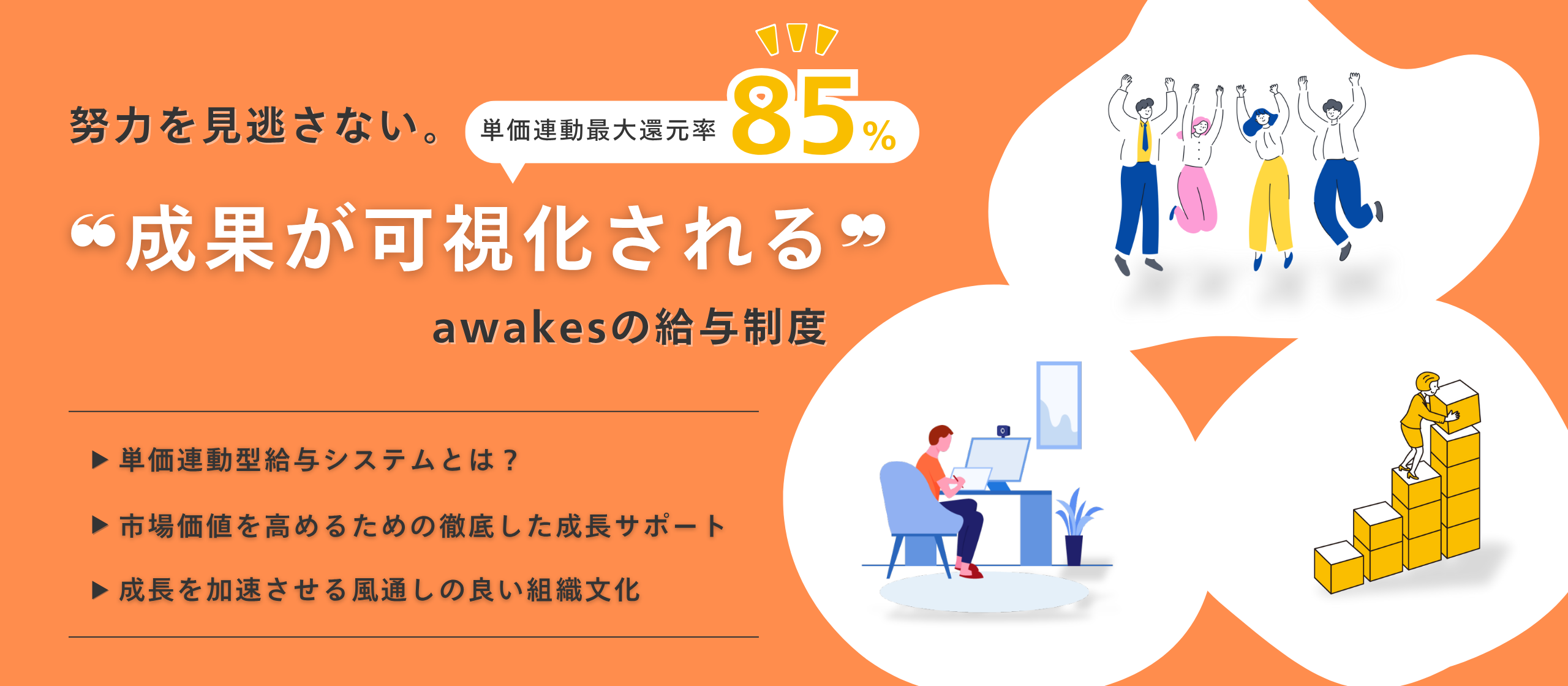 【単価連動制】スキルが収入に直結！成長を加速させる給与制度