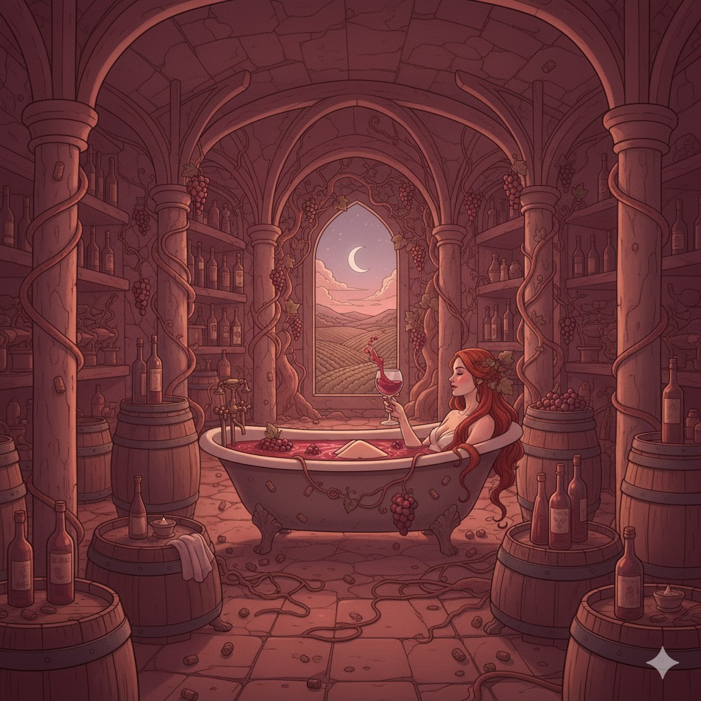 【おしゃ活】ワイン風呂、、、ええやん☺️🛀