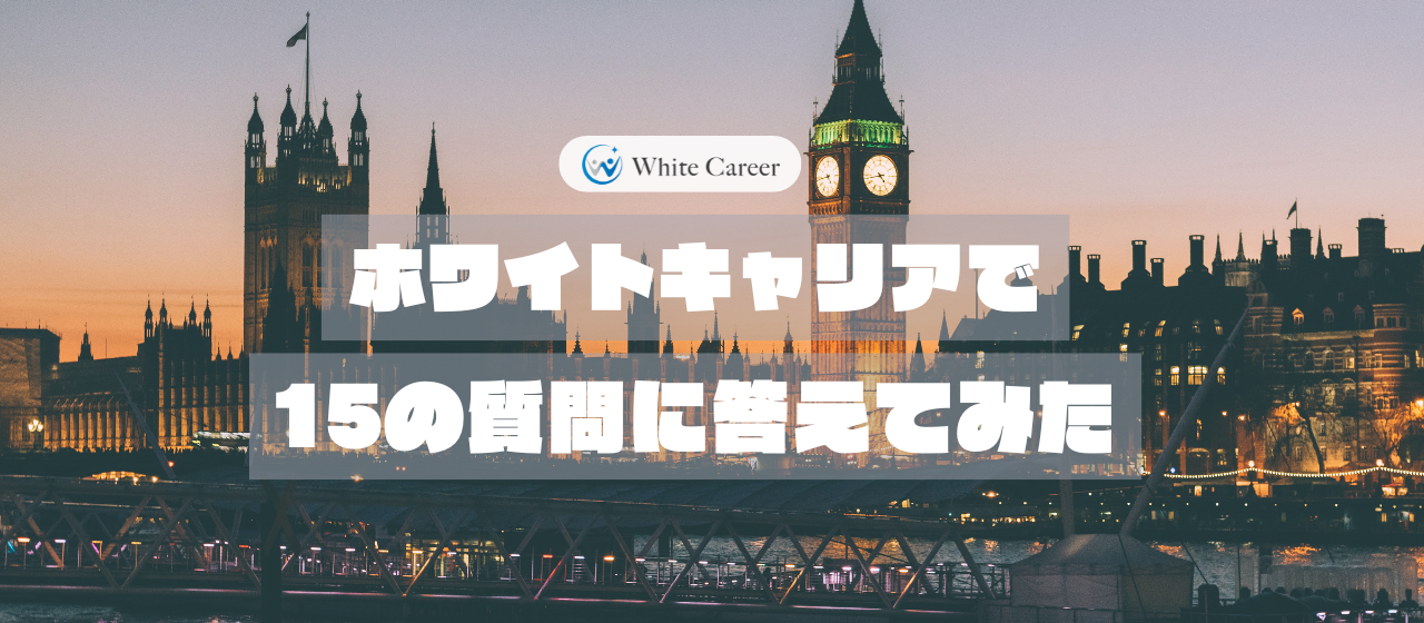 ホワイトキャリアで15の質問に答えてみた - M.Sさん