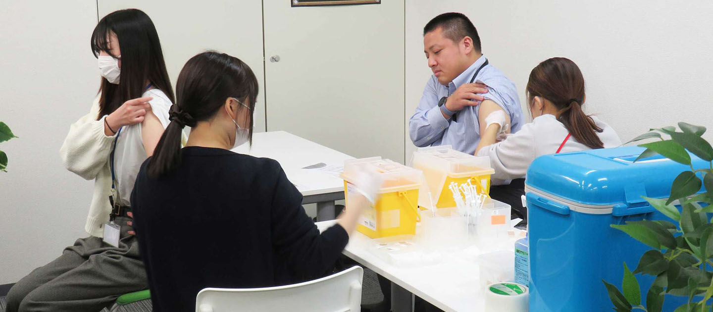 感染症に負けるな…出張！インフルエンザ予防接種