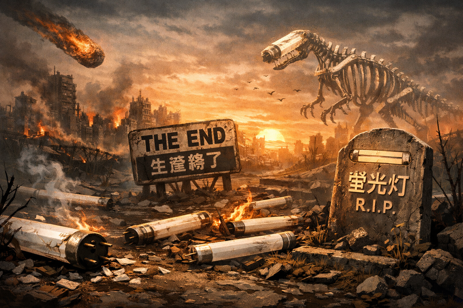 蛍光灯、絶滅危機。