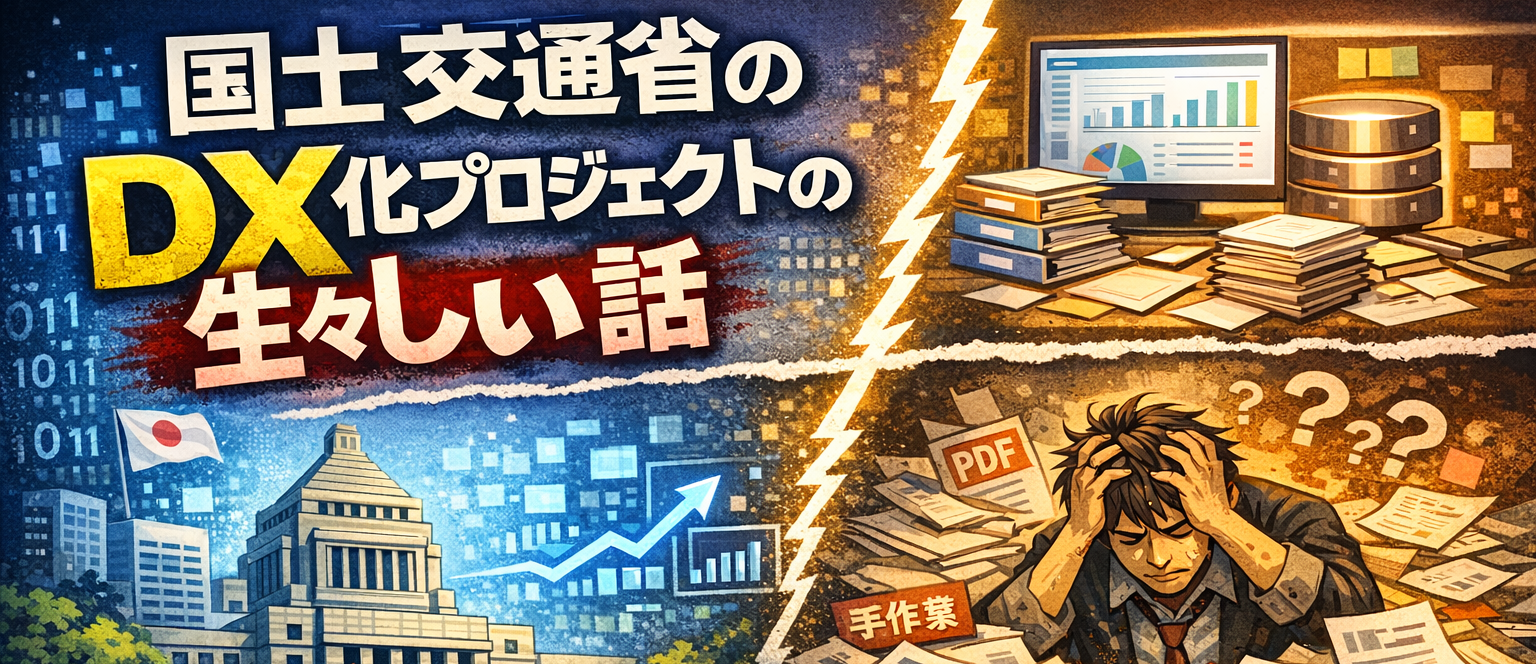 国土交通省のDX化プロジェクトの生々しい話～データ整備の理想と現実～